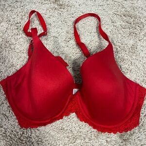 Aerie Vibrant Red Lace Bra